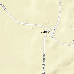 Juno Tennessee Street Map