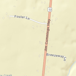 Amity Tennessee Street Map