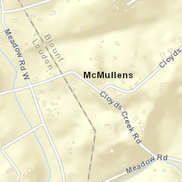 Meadow Tennessee Street Map