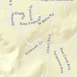 Red Coral Street, Crownpoint, NM 87313, USA Street Map