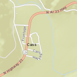 Cass Arkansas Street Map