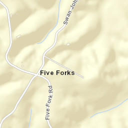 Five Forks Tennessee Street Map