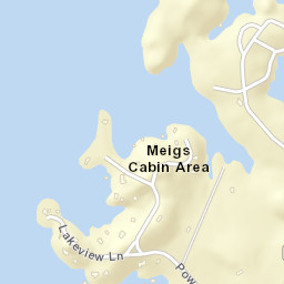 Meigs Cabin Area Tennessee Street Map