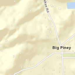 Big Piney Tennessee Street Map