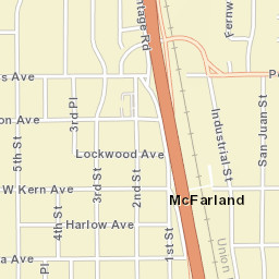 McFarland California Street Map