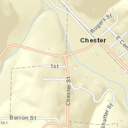 Chester Arkansas Street Map
