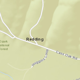Redding Arkansas Street Map