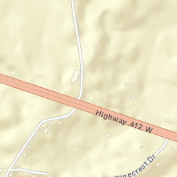 Sand Ridge Tennessee Street Map