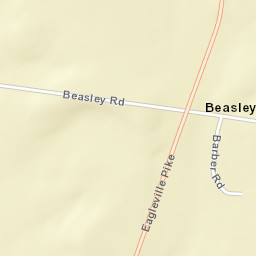 Beasley Tennessee Street Map