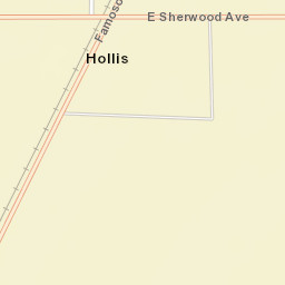Hollis California Street Map