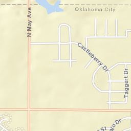 N.W. Oklahoma County, Oklahoma City, OK Street Map