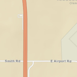 1236 E Airport Rd Okmulgee, Oklahoma Street Map