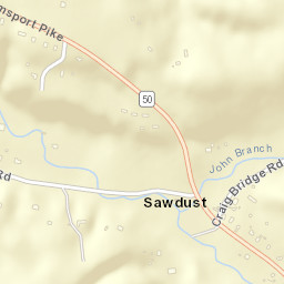 Sawdust Tennessee Street Map