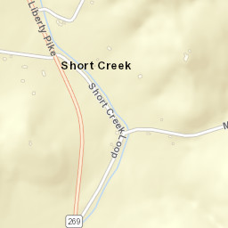 Short Creek Tennessee Street Map