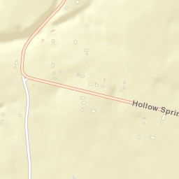 Hollow Springs Tennessee Street Map