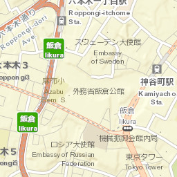 Tokyo Tower Street Map