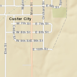 420 Walnut Street, Custer City, OK 73639 Street Map