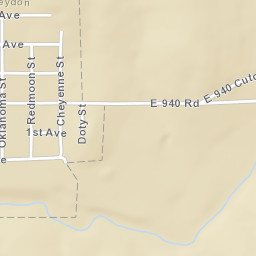 209-215 Cheyenne Street, Black Kettle National Grassland, Rey Street Map
