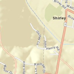 Shirley Arkansas Street Map