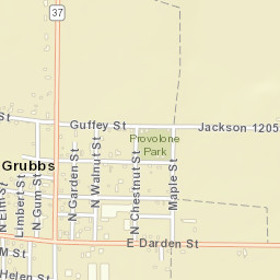 Grubbs Arkansas Street Map