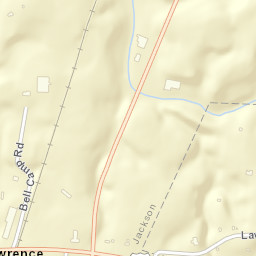 Lawrence Tennessee Street Map