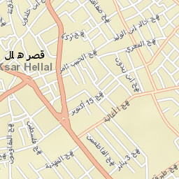 Ksar Hellal Street Map