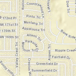 1024 S Hunters Glen Cir Edmond OK Street Map