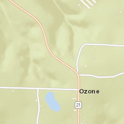 Ozone Arkansas Street Map