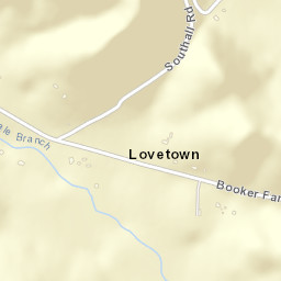 Lovetown Tennessee Street Map