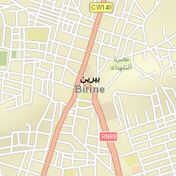 Birine Street Map