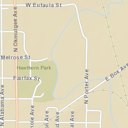 1101-1199 N Okmulgee Ave, Okmulgee, OK Street Map