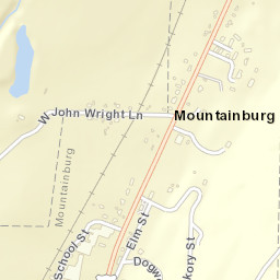 Mountainburg Arkansas Street Map