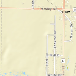 Diaz Arkansas Street Map