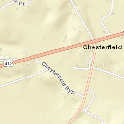 Chesterfield Tennessee Street Map