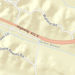 Darden Tennessee Street Map