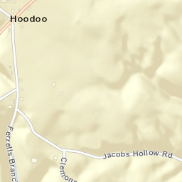 Hoodoo Tennessee Street Map
