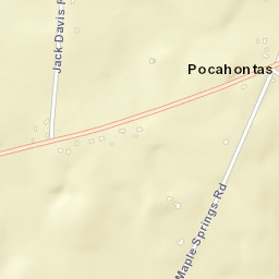 Pocahontas Tennessee Street Map