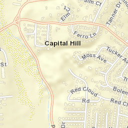 Capital Hill California Street Map