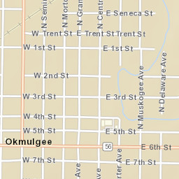 201-299 Oklahoma 56, Okmulgee, OK Street Map