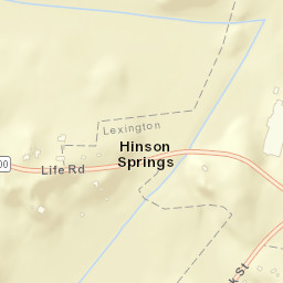 Hinson Springs Tennessee Street Map