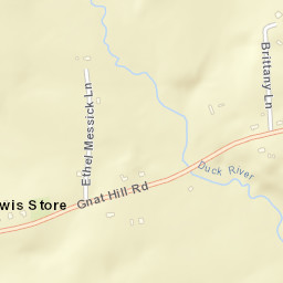 Gnat Hill Tennessee Street Map