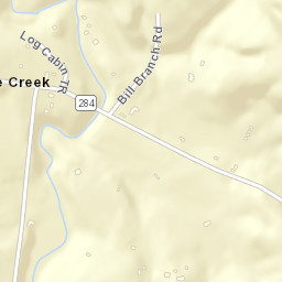 Pine Creek Tennessee Street Map
