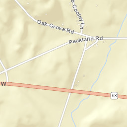 Peakland Tennessee Street Map