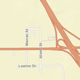 Highway 46 & Interstate 5 & Paso Robles Highway, Lost Street Map