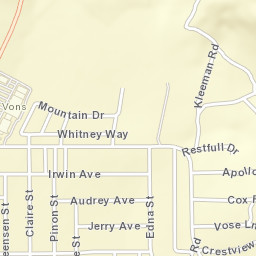 Lake Isabella California Street Map