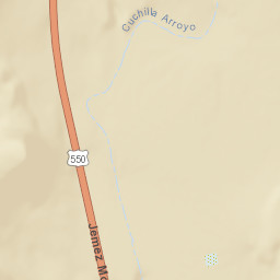 U.S. 550, NM, USA Street Map