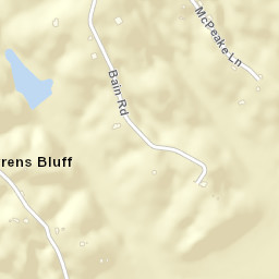 Warrens Bluff Tennessee Street Map