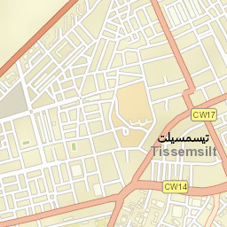 Tissemsilt Street Map