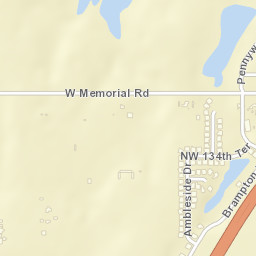 9300 Northwest 134th Terrace Yukon OK Street Map