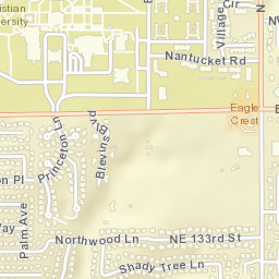 Oklahoma Christian University Edmond OK Street Map